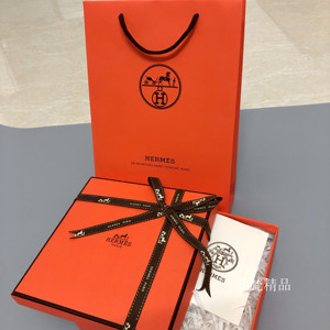 爱马仕hermes包装购物袋专柜同步防尘袋丝巾香水皮带纸袋礼品盒