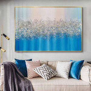 抽象油画挂画客厅沙发墙手绘装饰画大芬村丙烯画定制北欧玄关壁画