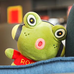 可爱孤寡青蛙玩偶丑萌治愈娃娃绿色毛绒公仔儿童玩具小孩沙雕礼物