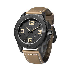 日本机芯ananke手表男士户外运动真皮军表夜光防水耐磨时尚腕表
