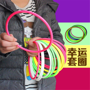 圣诞套圈环夜市庙会幼儿园公司互动活动塑胶套圈圈游戏玩具扔环