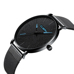 新款cuena/卡迪时823男士石英网带手表 男士网带手表