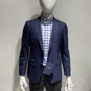 雅戈尔mayor美雅男高端商务羊毛进口面料蓝西服正品motj25230fia