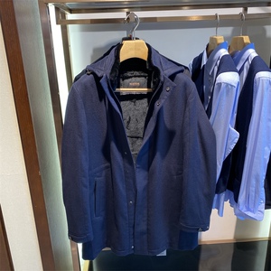 雅戈尔mayor美雅男士山羊绒兔毛皮尼克服羊毛大衣mnnl47453f6a