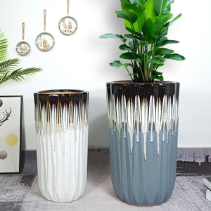 金钱树专用花瓶陶瓷种花盆种树大花盆特深种发财树的幸福树深高盆