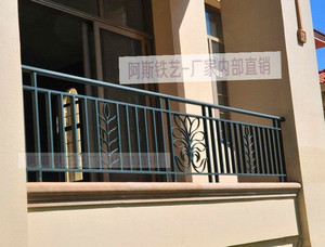 欧式铁艺楼梯扶手 飘窗护栏 防护栏 阁楼护栏 走廊栏杆 阳台围栏