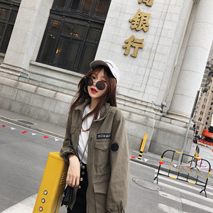 fbb李明萱韩版宽松工装服短外套显瘦大