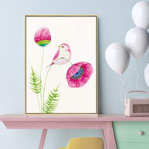 鸟语花香小幅简单钻石画自然风卧室满钻3d小副2019年新款