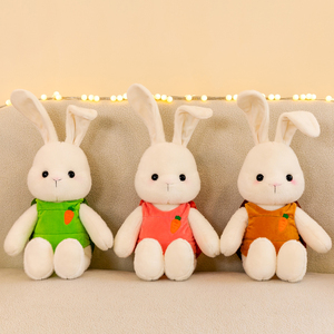 新款龟兔年年毛绒玩具可爱兔子抱枕玩偶安抚布娃娃生日礼物送女友