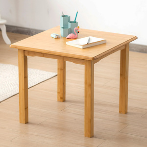 加厚楠竹四方桌正方形小餐桌吃饭桌写字桌子实木经济型小户型家用