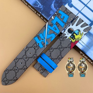 古驰g-timeless系列ya1264167唐老鸭印花gg帆布原装gucci手表带女