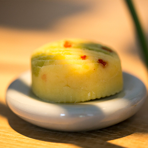 物喜食材桂花绿豆糕传统老式零食糕点健康手工配茶点心