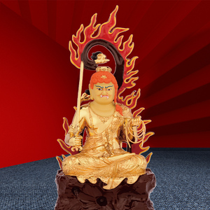 000人付款天猫全铜孔雀明王佛像贴金孔雀大明王光明佛母神像不动明王