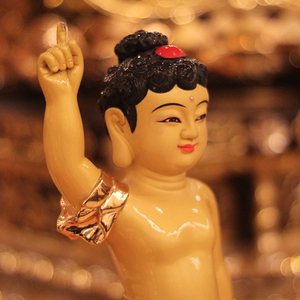 三漫陀台湾铜鎏金佛像琉璃浴佛太子佛释迦牟尼佛像九龙浴佛盆摆件