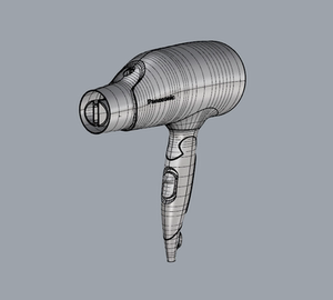 吹风机家电犀牛rhino/c4d/3dmax/maya模型建模代做