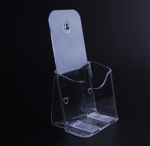 A6一层宣传目录架 A4三折页单层亚克力展示架 透明有机玻璃资料架
