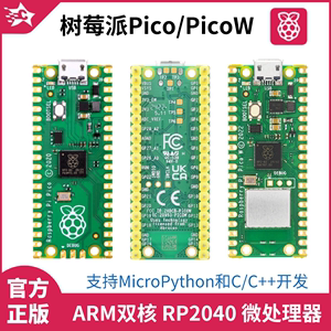 树莓派Pico 开发板Raspberry Pi Pico双核RP2040处理器Python编程