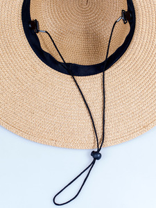 防风绳帽子专用可拆卸渔夫帽遮阳防晒太阳帽带夹子防风绳帽绳防风