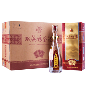 双沟珍宝坊 君坊 52度(500ml 20ml)*6瓶 绵柔浓香型白酒 整箱装