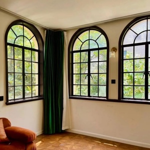 法式拱形窗 上海老钢窗 老洋房别墅复古窗 弧形老式窗户 铁艺门窗