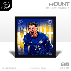 芒特 | 切尔西20-21欧冠决赛方7寸装饰画【选我主队艺术插画】
