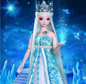 冰公主娃娃50厘米