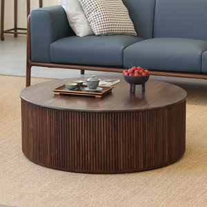 实木茶几中式圆茶几