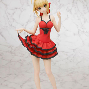 fate ccc 红saber塞巴现代装连衣裙手办景品 国产祖国版动漫人偶
