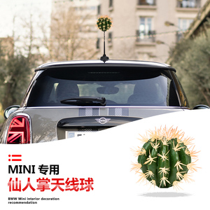 宝马mini cooper汽车天线仙人掌装饰球同款天线球车外天线改装用