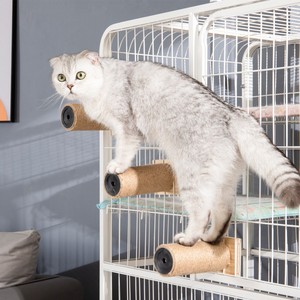 猫笼梯子剑麻猫抓板楼梯猫抓柱猫咪壁挂柜子猫笼子跳台猫爬架一体