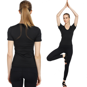 瑜伽运动套装女专业喻咖服瑜珈上衣2020新款健身初学者带胸垫