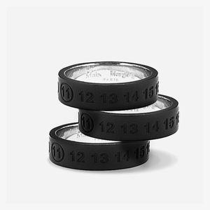 马吉拉margiela风格钛钢mm6个性数字男女情侣款对戒潮人配饰戒指