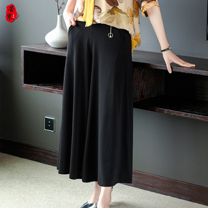 50岁妈穿春夏阔腿裤