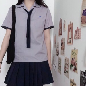 不能说的秘密淡江中学衬衫校服班服学院风领带短袖台湾淡江衬衫jk