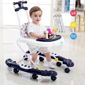 进口婴幼儿童宝宝学步车多功能防侧翻6-18个月助步车手推车带音乐