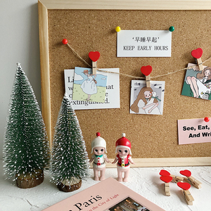 软木板糖果色圆球图钉按钉 可可爱ins创意个性照片墙爱心夹子装饰