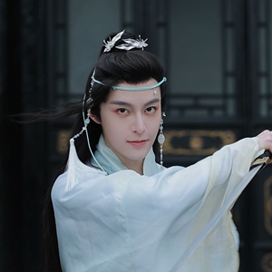 嫙笄原创手工男子古风头饰汉服发饰额饰后压发冠发绳发扣发夹青平