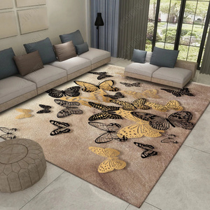 现代客厅卧室满铺床边毯茶几地毯垫简约现代北欧风长方形欧式ins