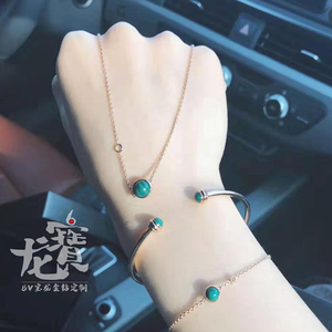 18k玫瑰金伯爵夫人项链女带钻地球仪红玉髓时来运转转运珠吊坠女