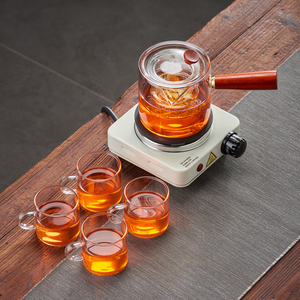 甘肃罐罐茶煮茶器家用电炉子套装烤枣煮茶纯铜茶罐熬茶煮粥土陶罐