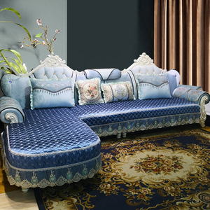 欧式布艺沙发套罩全包四季通用防滑万能套沙发坐垫子订制盖巾定做