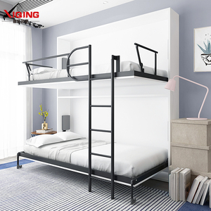 瀚辰木业旗舰店天猫瀚辰木业上下隐形床折叠床上下铺小户型双层床