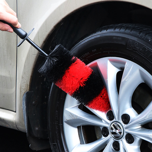 汽车轮毂刷子洗刷车专用毛刷轮胎刷软毛清洁美容用品大号钢圈工具