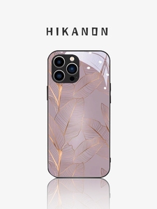 韩国HIKANON潮牌富贵芭蕉叶iPhone15手机壳14镜头全包玻璃防