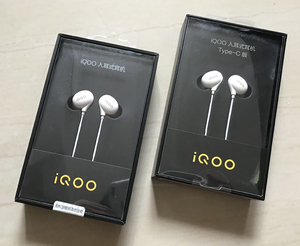 vivo iqoo入耳式耳机原装iqoo7neo5弯头l型3.5游戏耳机type-c口