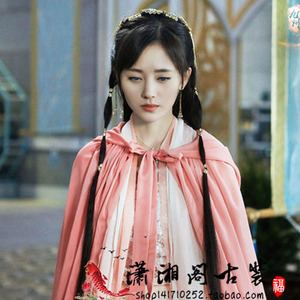 九州天空城同款关晓彤易茯苓古装侠女雪飞霜鞠婧祎cos服披风斗篷