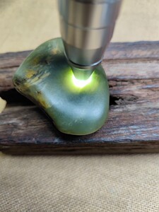 新疆和田玉翠青籽料原石手把件玛丽艳籽料g1/1