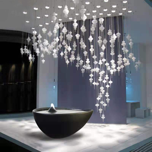 商场中庭创意艺术装饰灯玻璃工程灯酒店展厅葫芦创意挂件高空吊饰