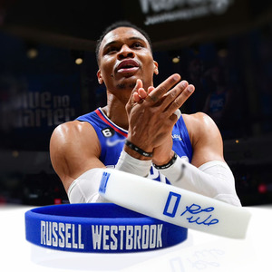 威少快船手环nba篮球洛杉矶球星维斯布鲁克签名运动球迷腕带0号