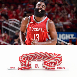 nba手环 休斯顿火箭队哈登编织手绳 harden小狮子手链 大胡子鞋带